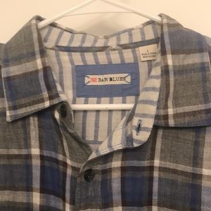 Men’s 32 Bar Blues 100% Cotton Shirt - Size Large